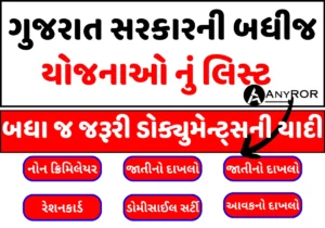 Sarkari Document List Available Gujarat Yojana Scheme Certificate