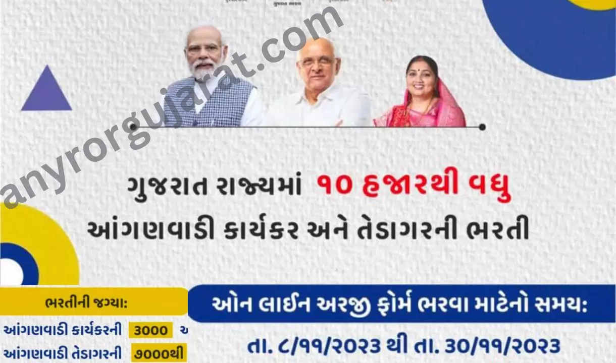 Gujarat Anganwadi Bharti 2023